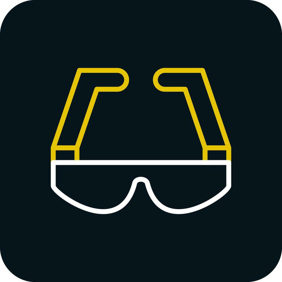 la seguridad lentes vector icono diseño