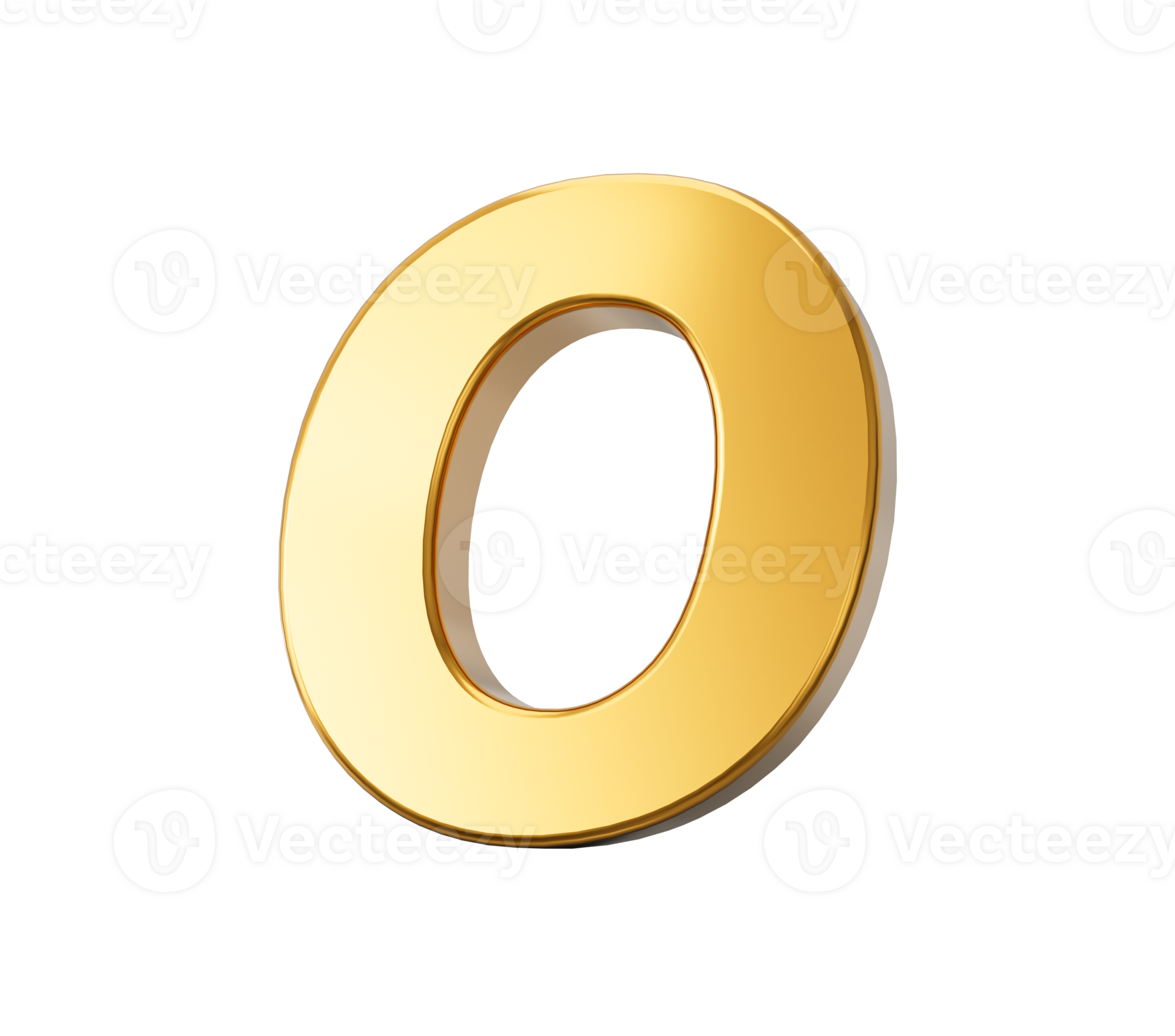 Golden alphabet O 3D Golden Letters numbers 3d Illustration 27992685 PNG