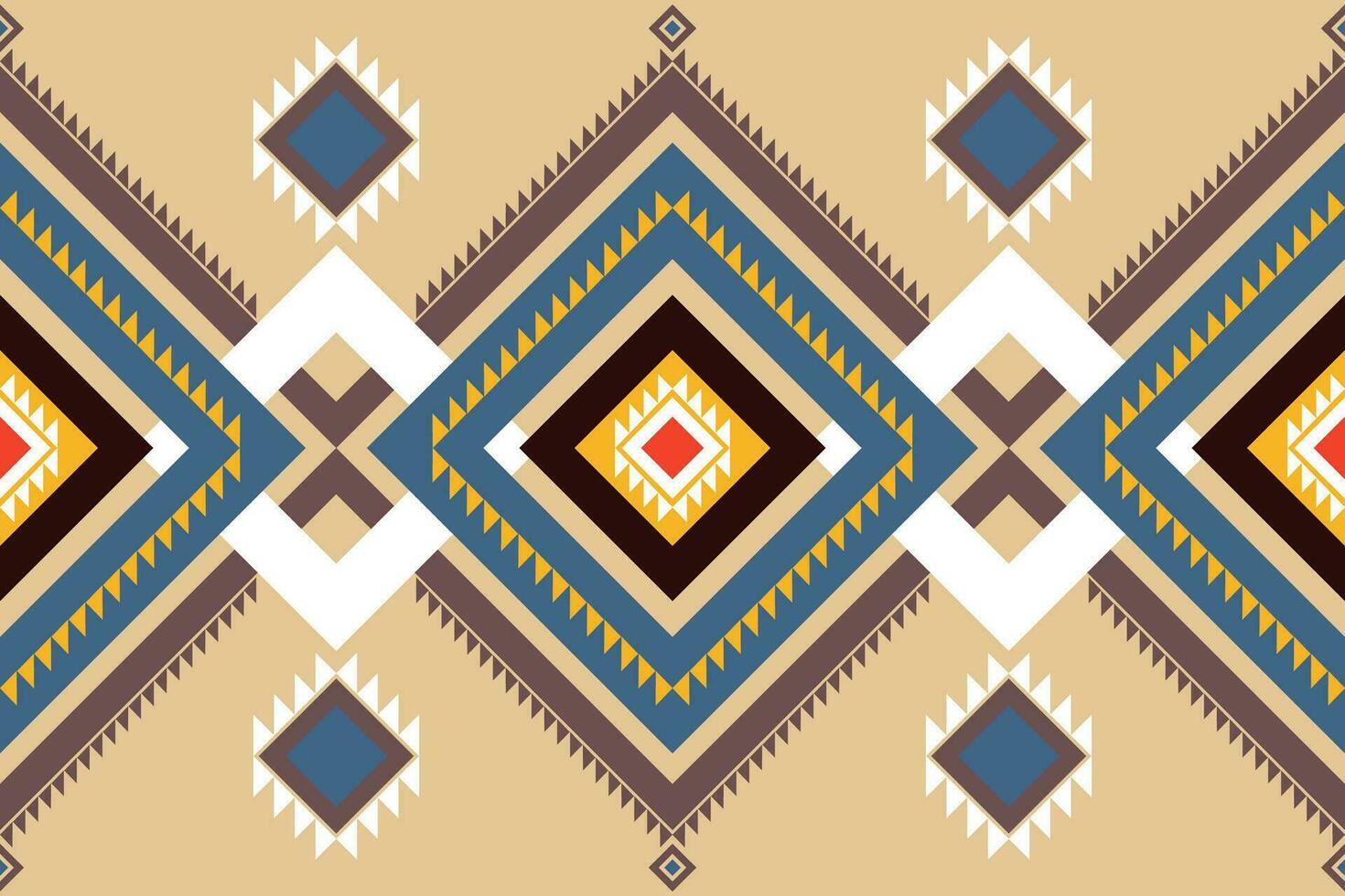 ethnic geometric seamless pattern. Design for fabric, clothes, decorative paper, wrapping, textile, embroidery, illustration, vector