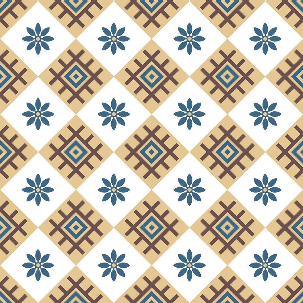 ethnic geometric seamless pattern. Design for fabric, clothes, decorative paper, wrapping, textile, embroidery, illustration, vector