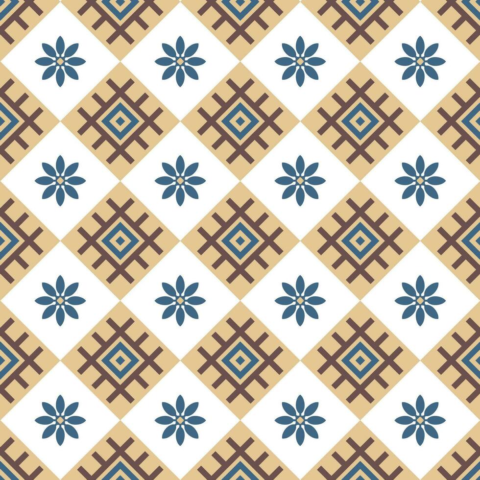 ethnic geometric seamless pattern. Design for fabric, clothes, decorative paper, wrapping, textile, embroidery, illustration, vector