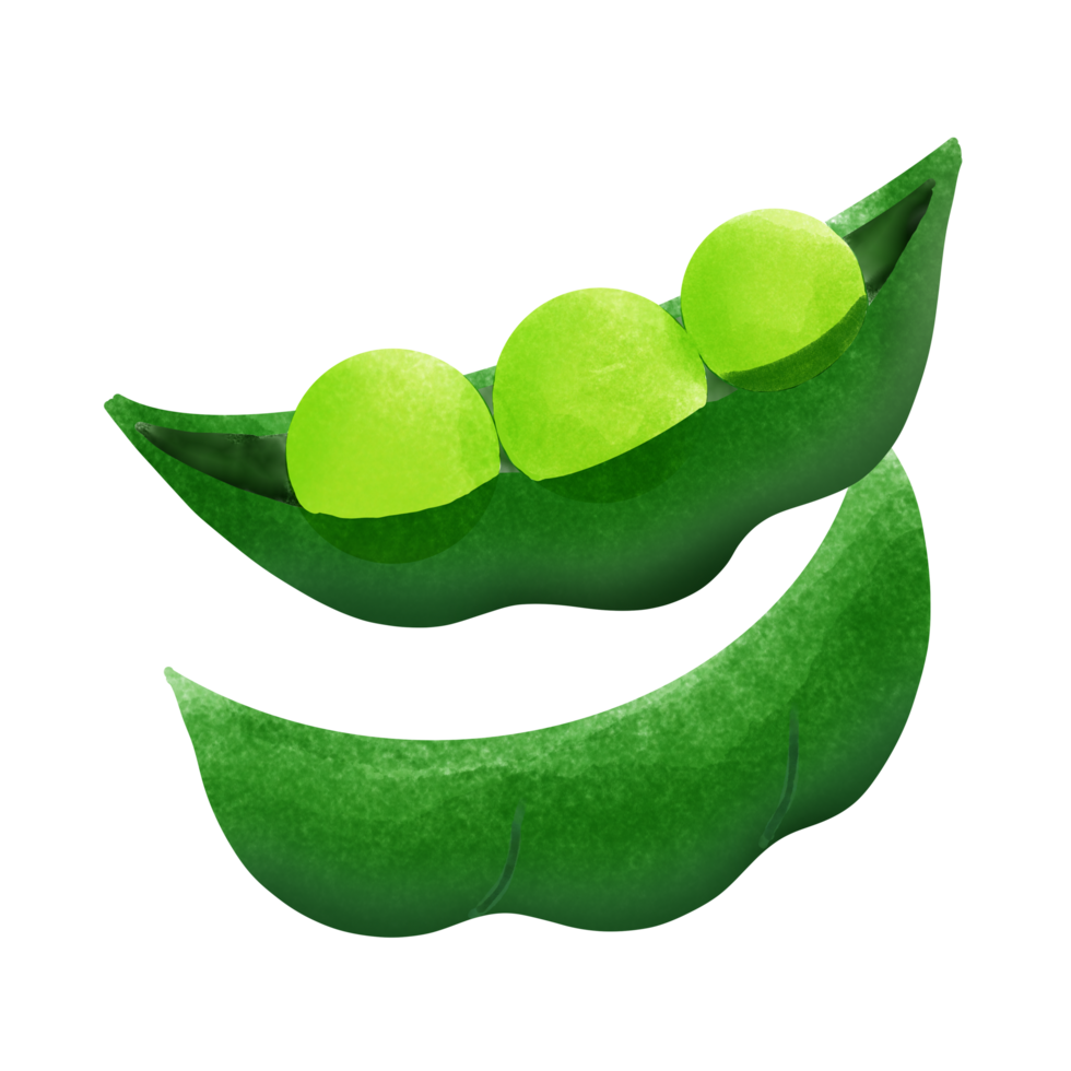 Green peas are green inside in grains 27993155 PNG