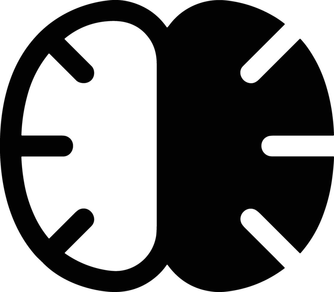 Brain idea symbol icon vector image. Illustration of the creative intelligence think design image. EPS 10