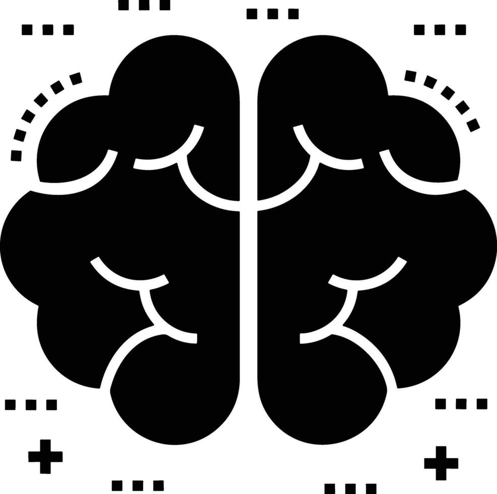 Brain idea symbol icon vector image. Illustration of the creative intelligence think design image. EPS 10