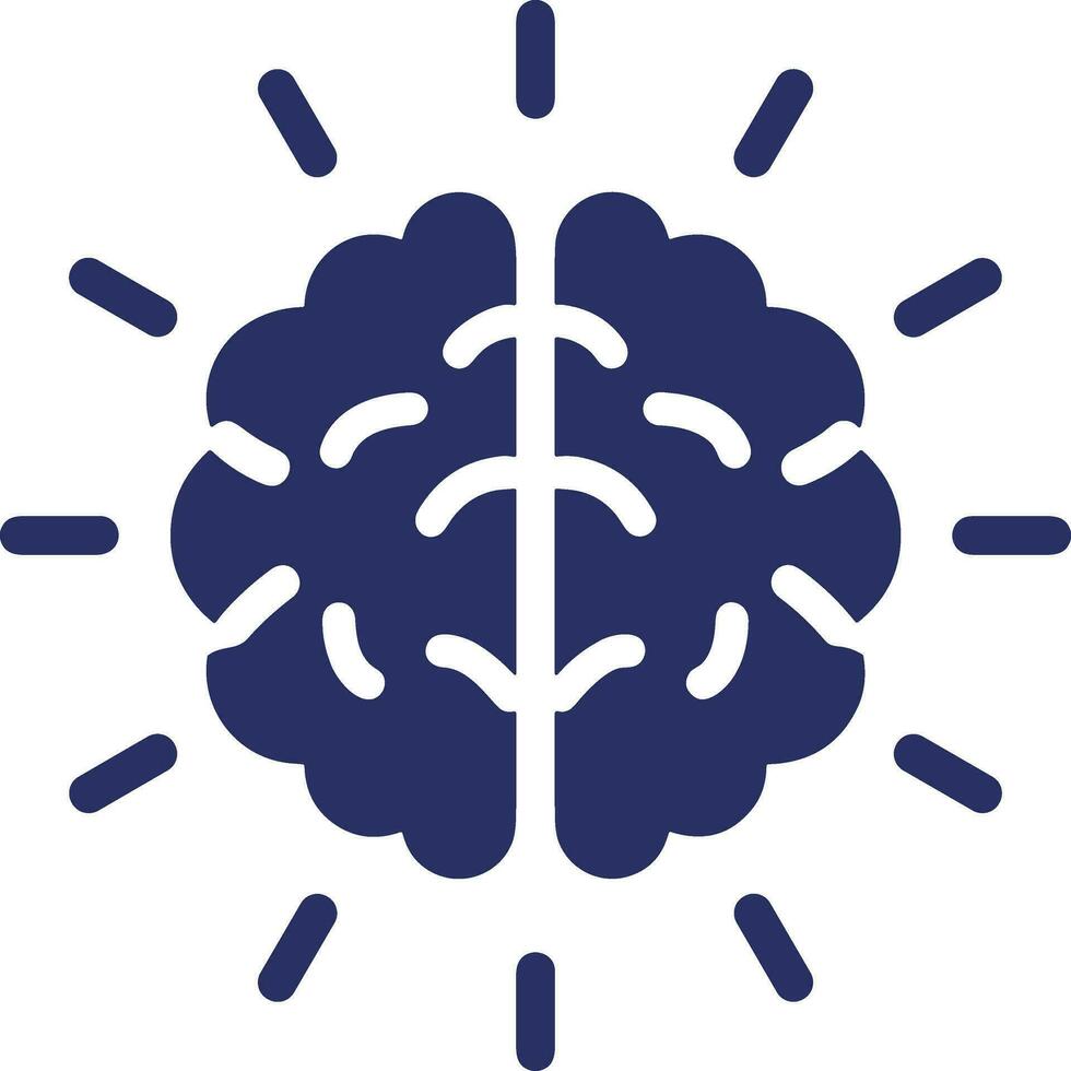 Brain idea symbol icon vector image. Illustration of the creative intelligence think design image. EPS 10