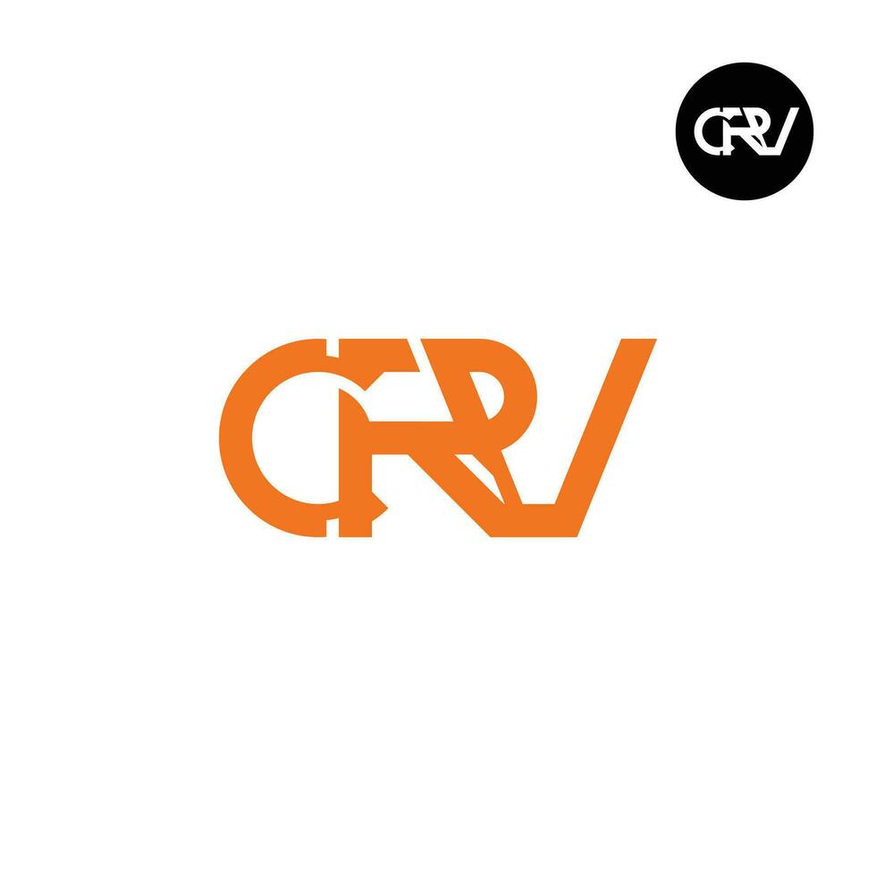 Letter CRV Monogram Logo Design vector