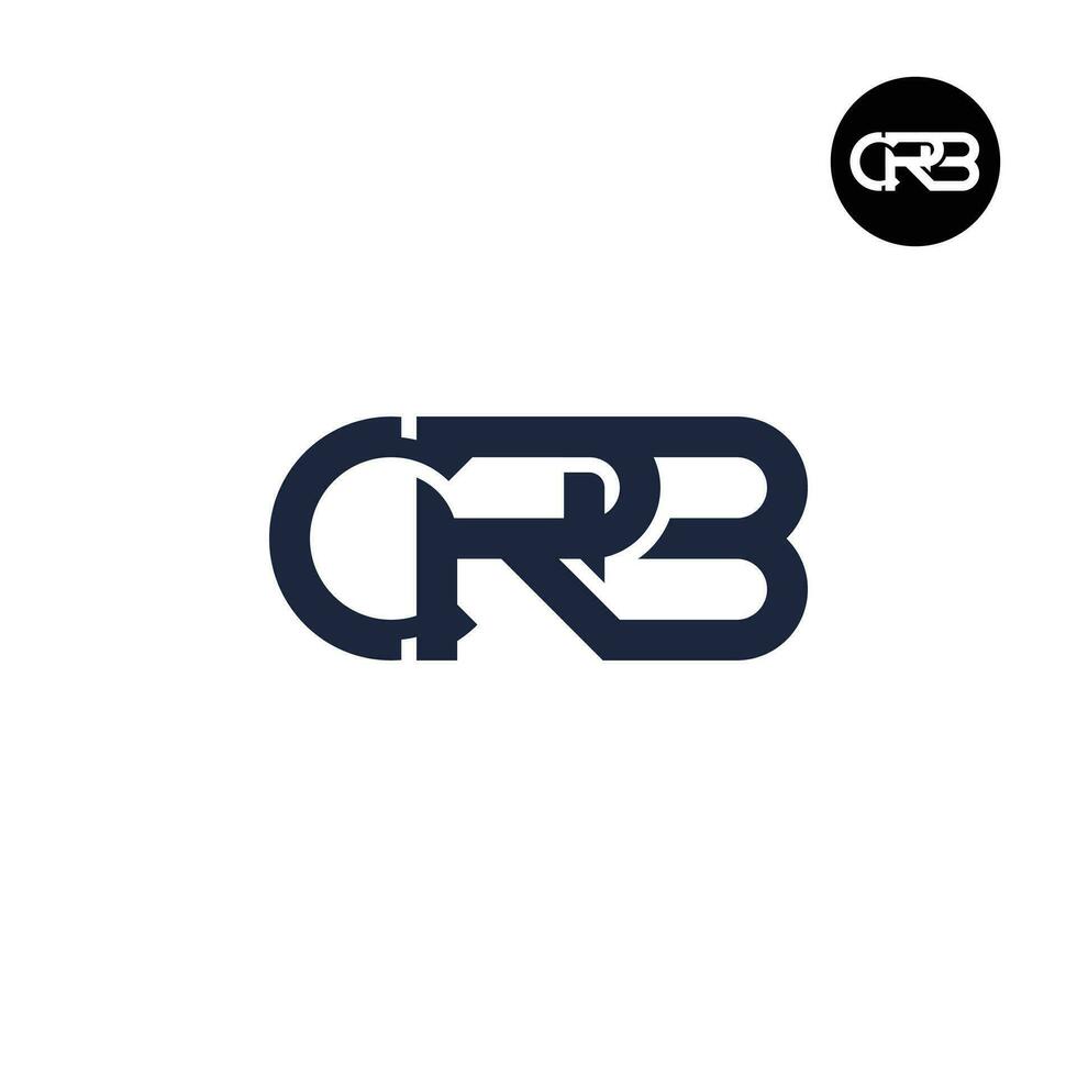 Letter CRB Monogram Logo Design vector