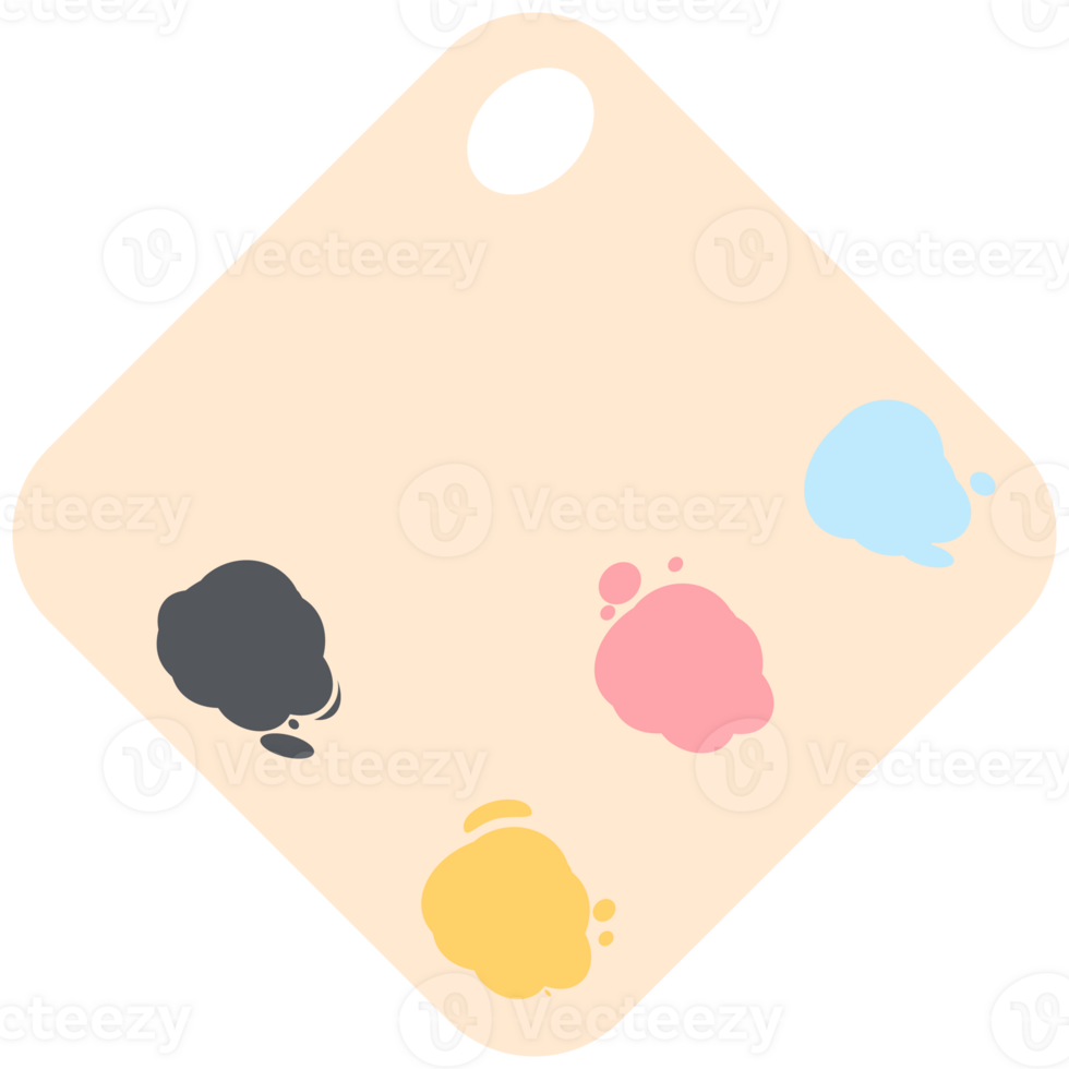 Color palette painting board basic shape png