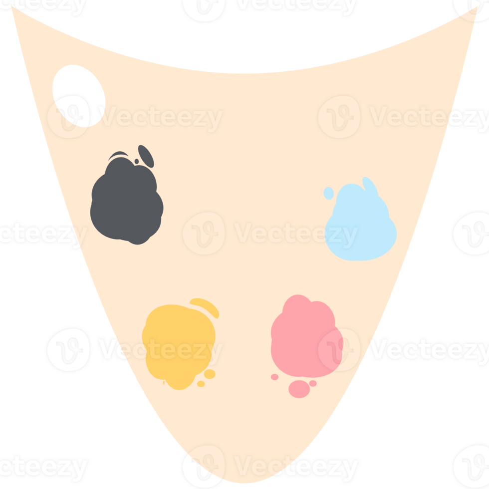 Color palette painting board basic shape png