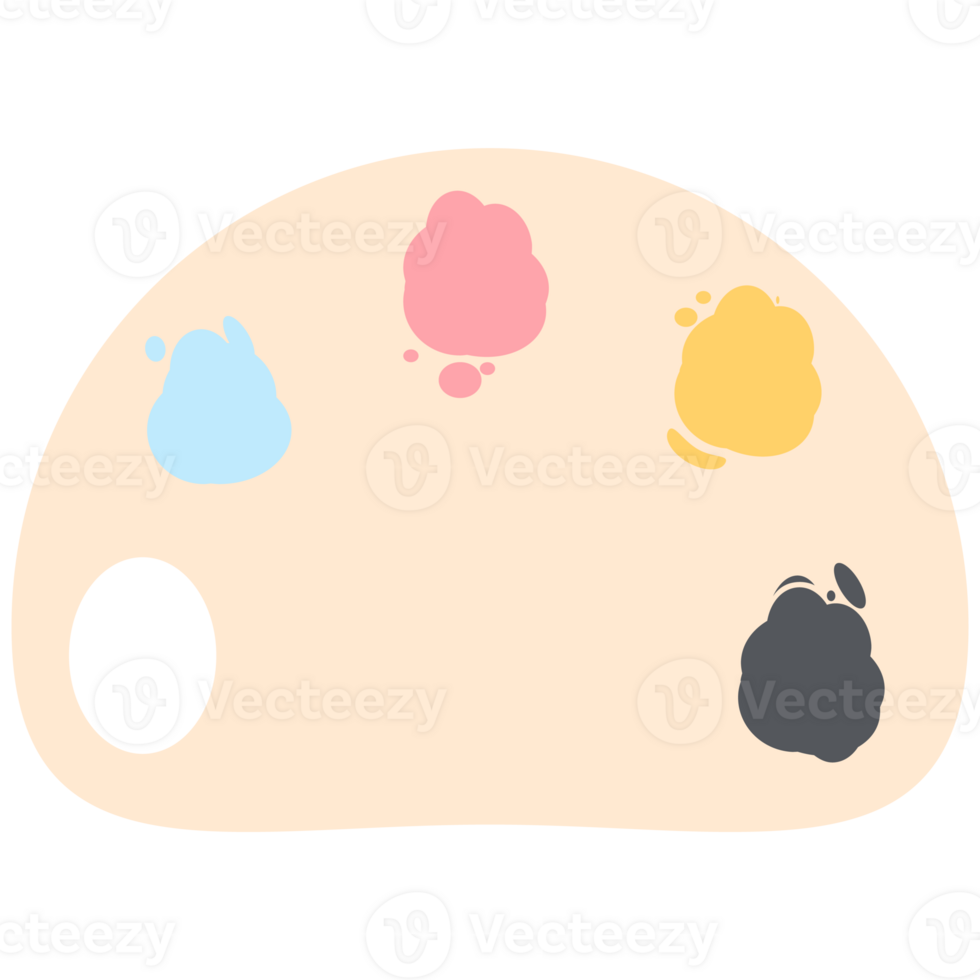 Color palette painting board basic shape png