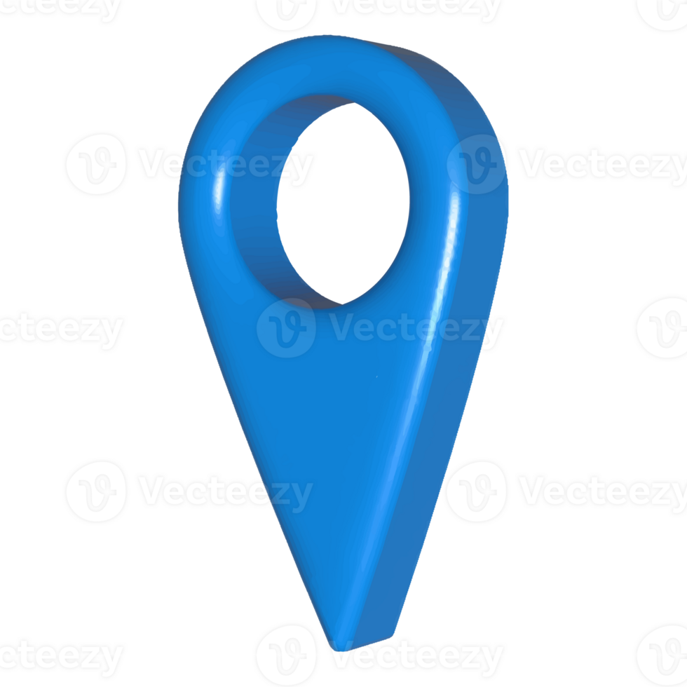 3D Pointer pin location symbol. Marker icon sign. checkpoint icon. png