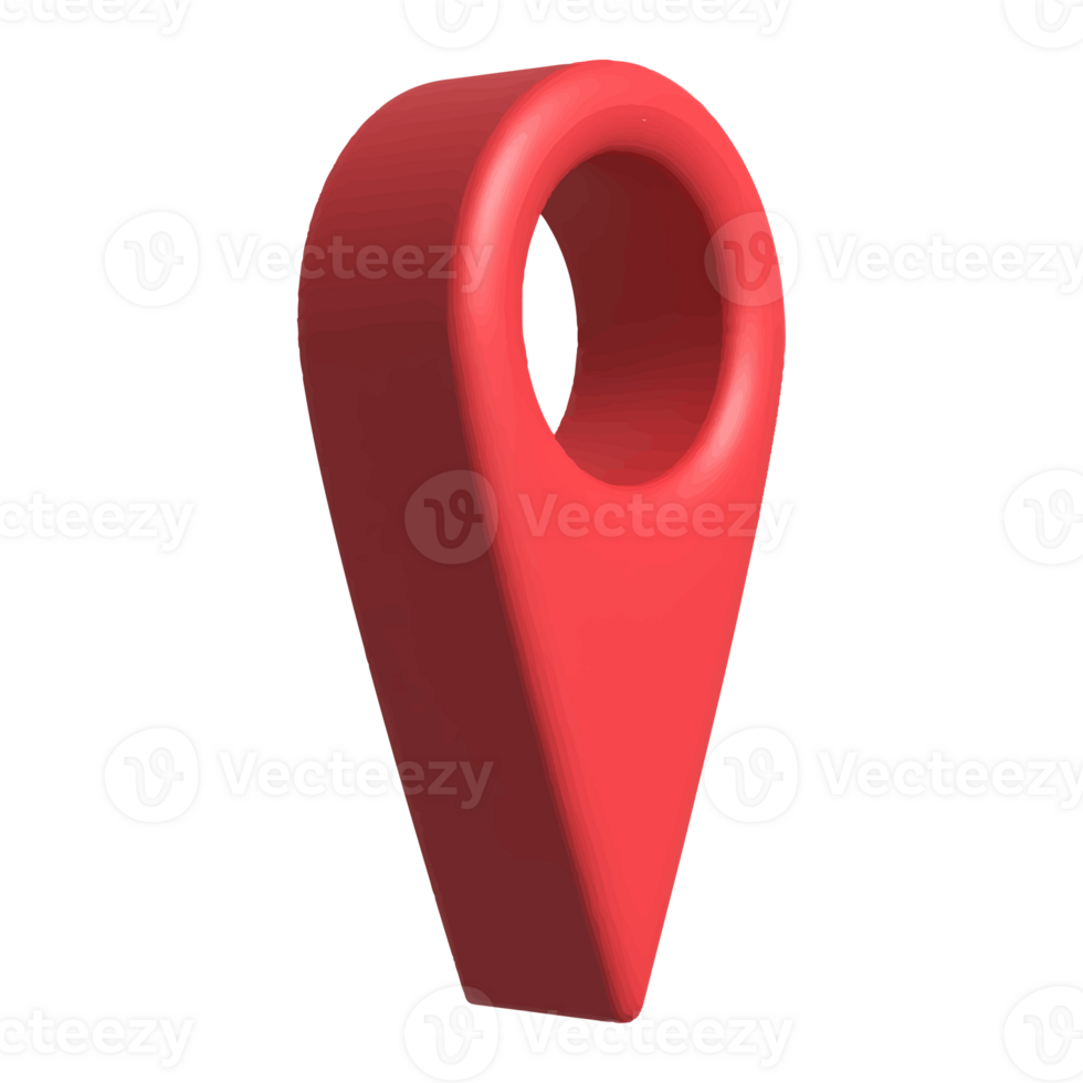 3D Pointer pin location symbol. Marker icon sign. checkpoint icon. png