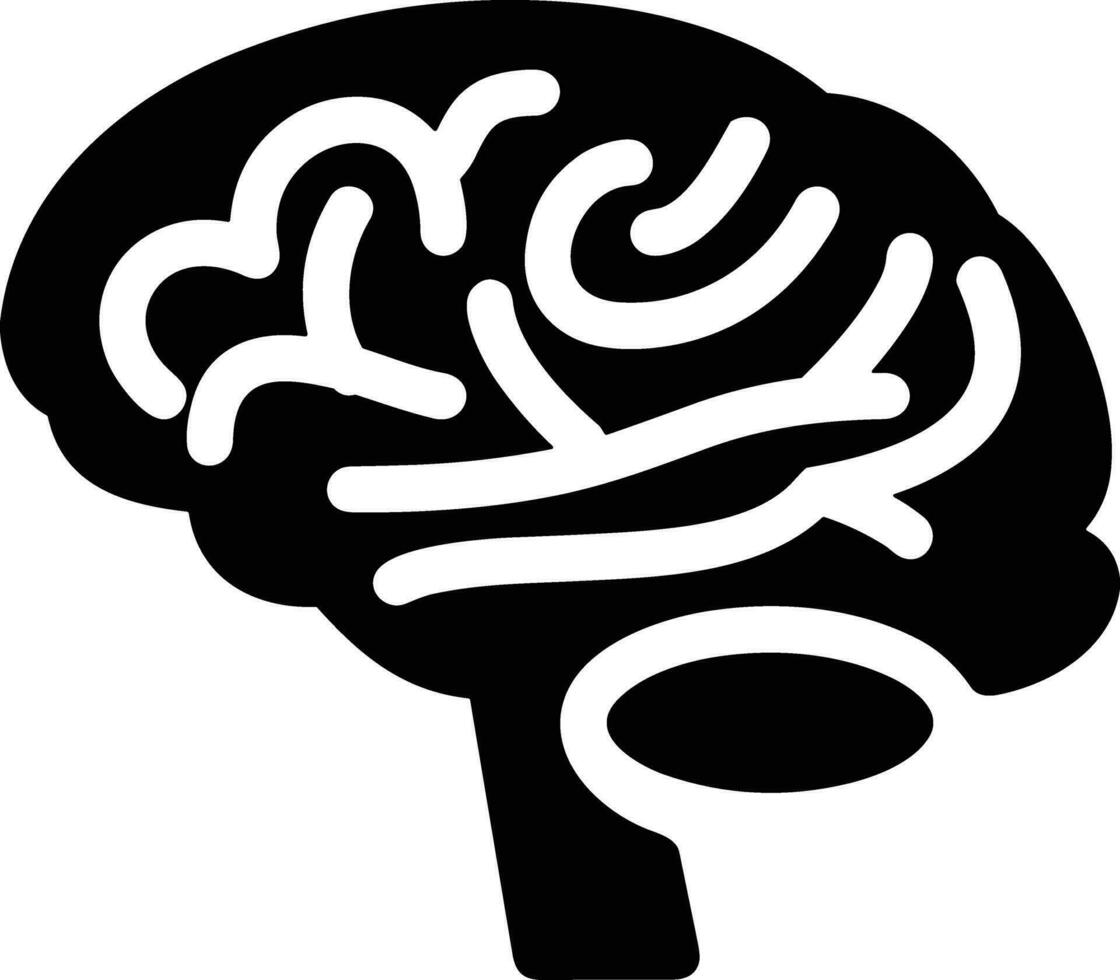 Brain idea symbol icon vector image. Illustration of the creative intelligence think design image. EPS 10