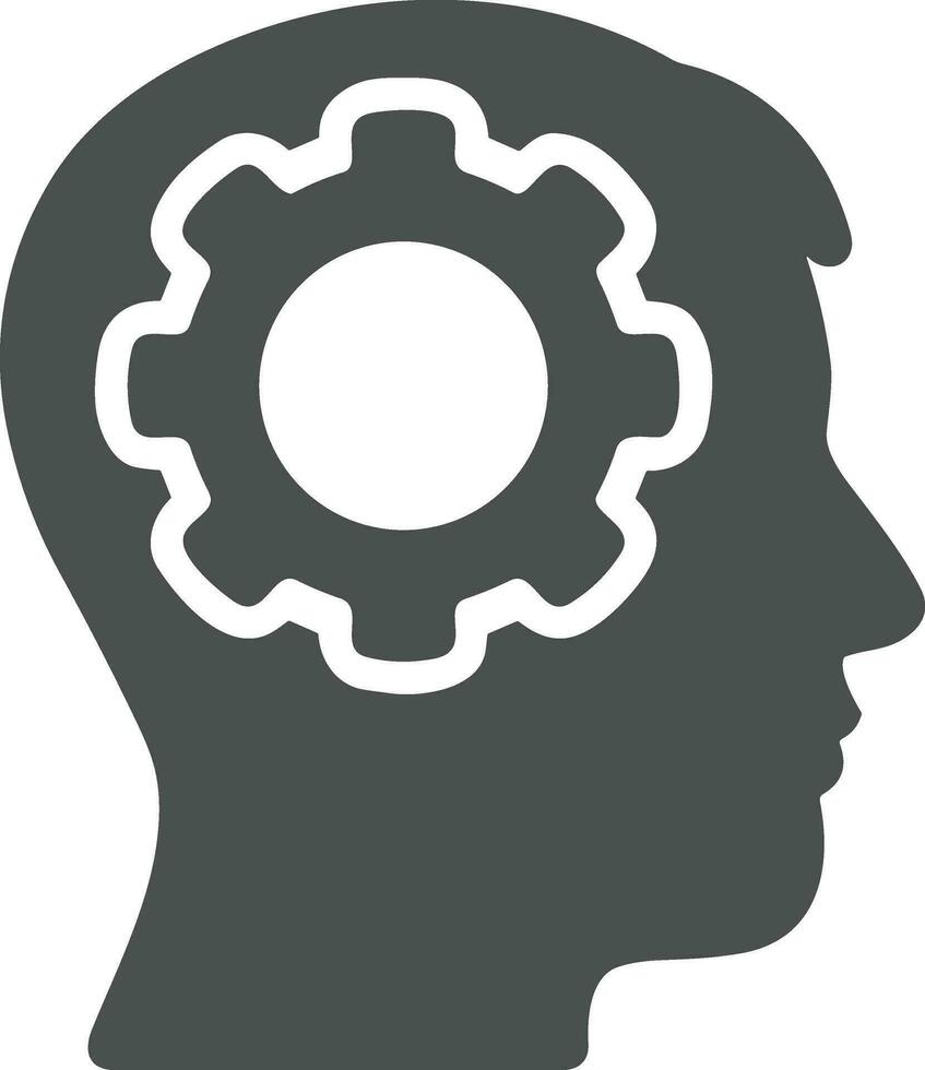 Brain idea symbol icon vector image. Illustration of the creative intelligence think design image. EPS 10