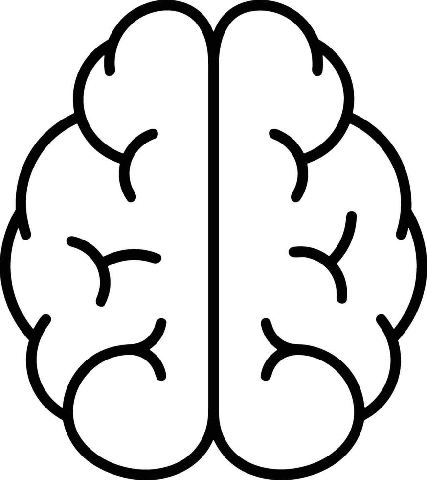 Brain idea symbol icon vector image. Illustration of the creative intelligence think design image. EPS 10