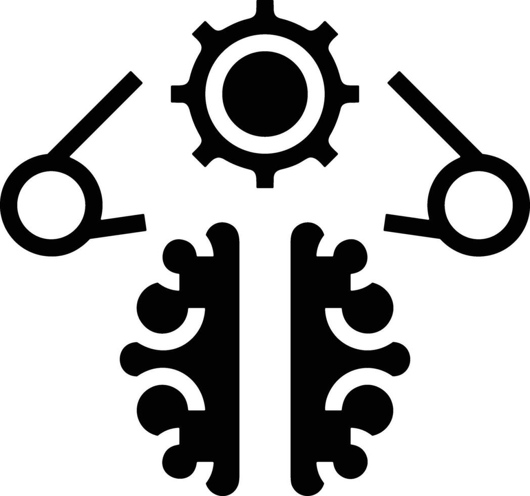 Brain idea symbol icon vector image. Illustration of the creative intelligence think design image. EPS 10