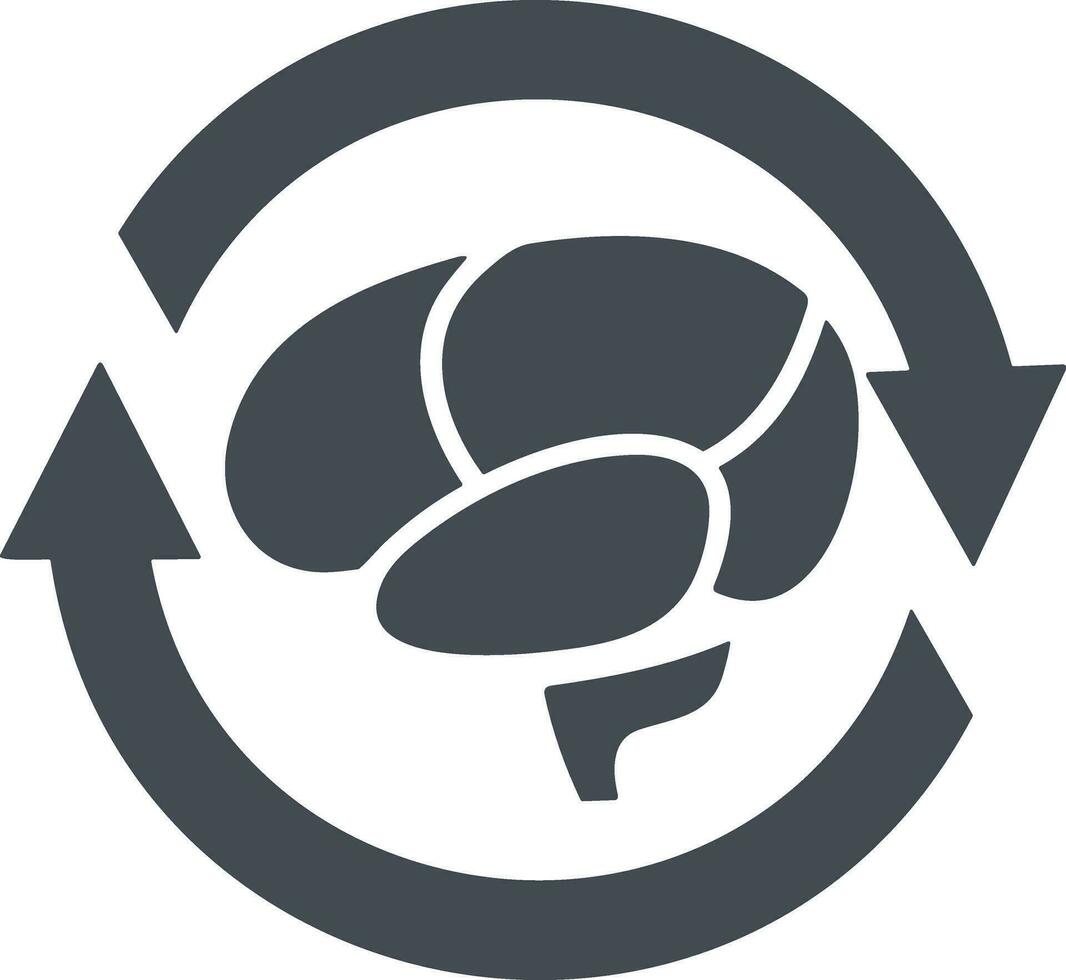 Brain idea symbol icon vector image. Illustration of the creative intelligence think design image. EPS 10