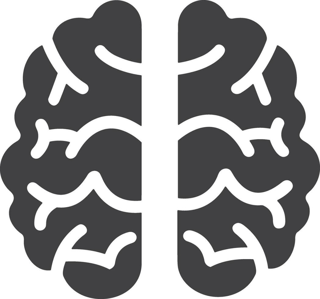 Brain idea symbol icon vector image. Illustration of the creative intelligence think design image. EPS 10