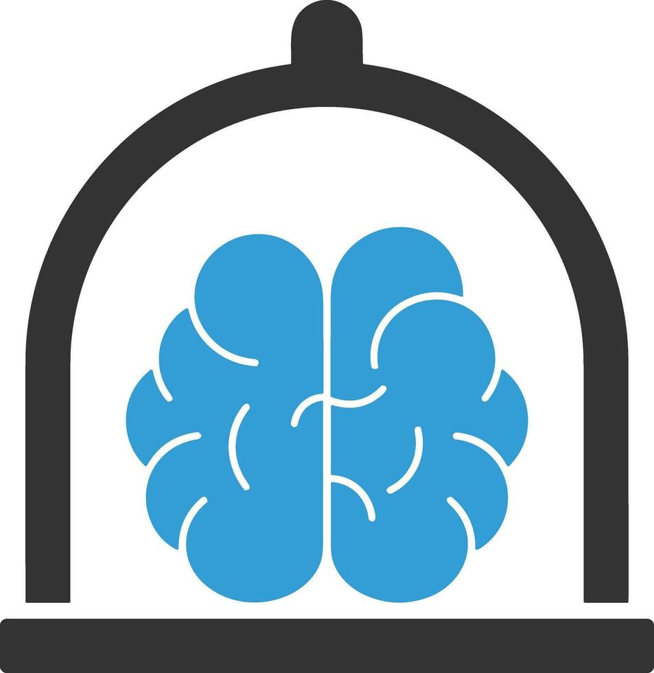 Brain idea symbol icon vector image. Illustration of the creative intelligence think design image. EPS 10