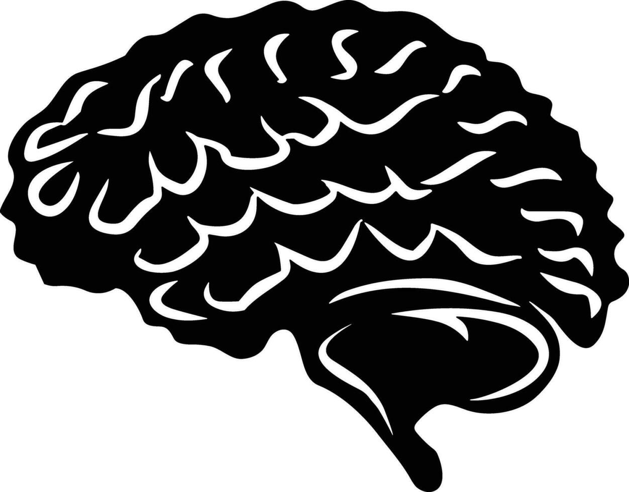 Brain idea symbol icon vector image. Illustration of the creative intelligence think design image. EPS 10