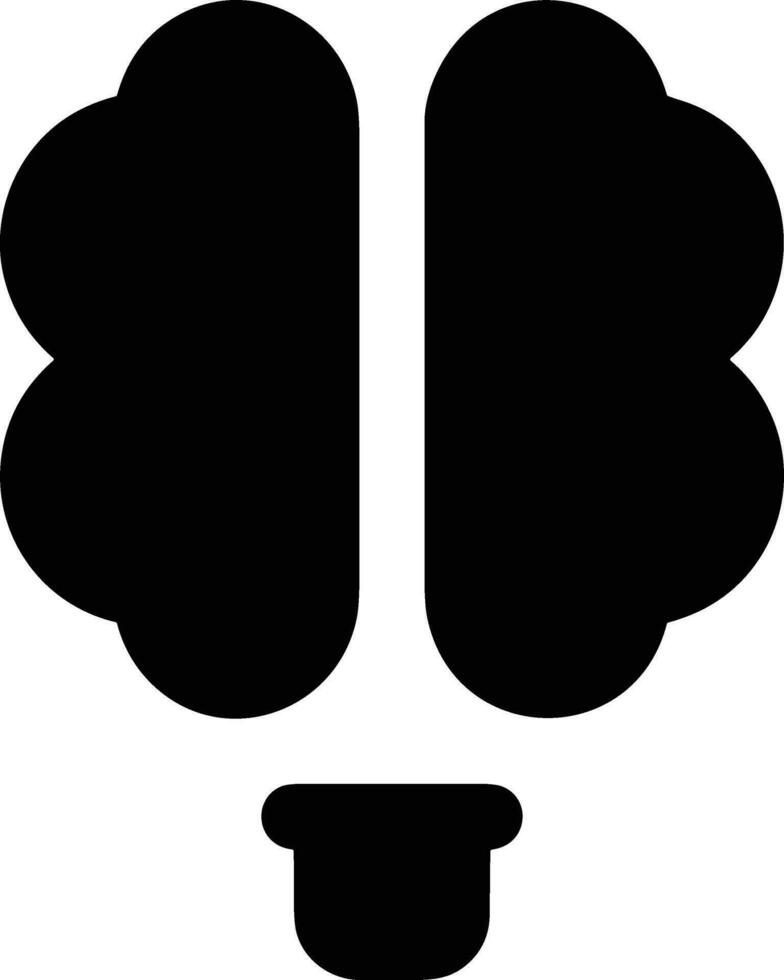 Brain idea symbol icon vector image. Illustration of the creative intelligence think design image. EPS 10