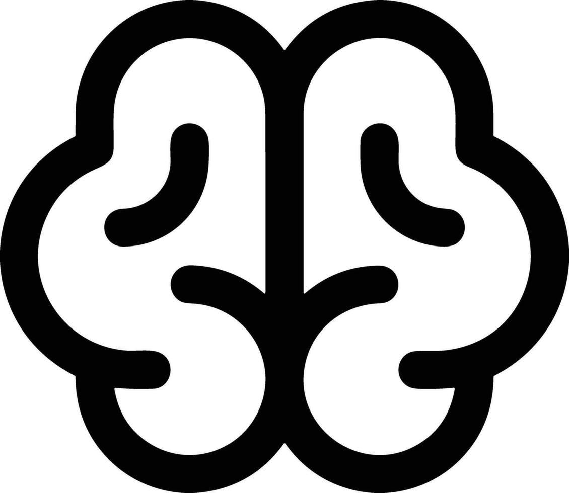 Brain idea symbol icon vector image. Illustration of the creative intelligence think design image. EPS 10
