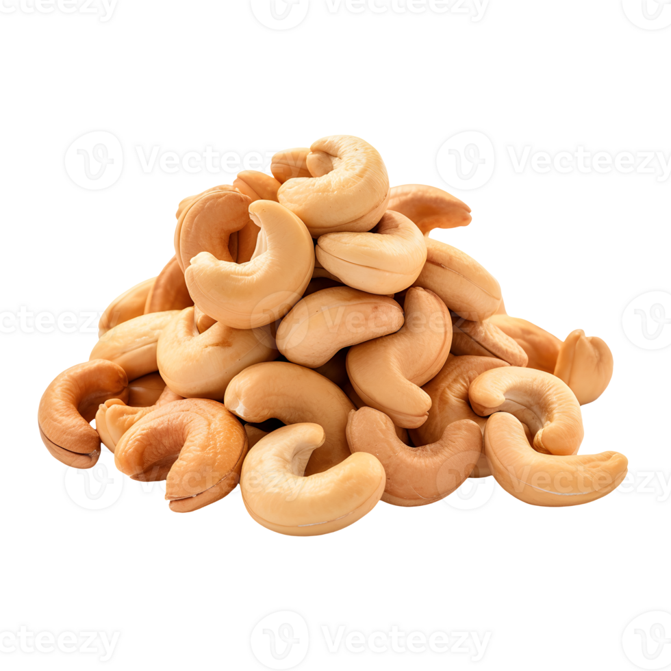 peanuts isolated on transparent. AI Generated png