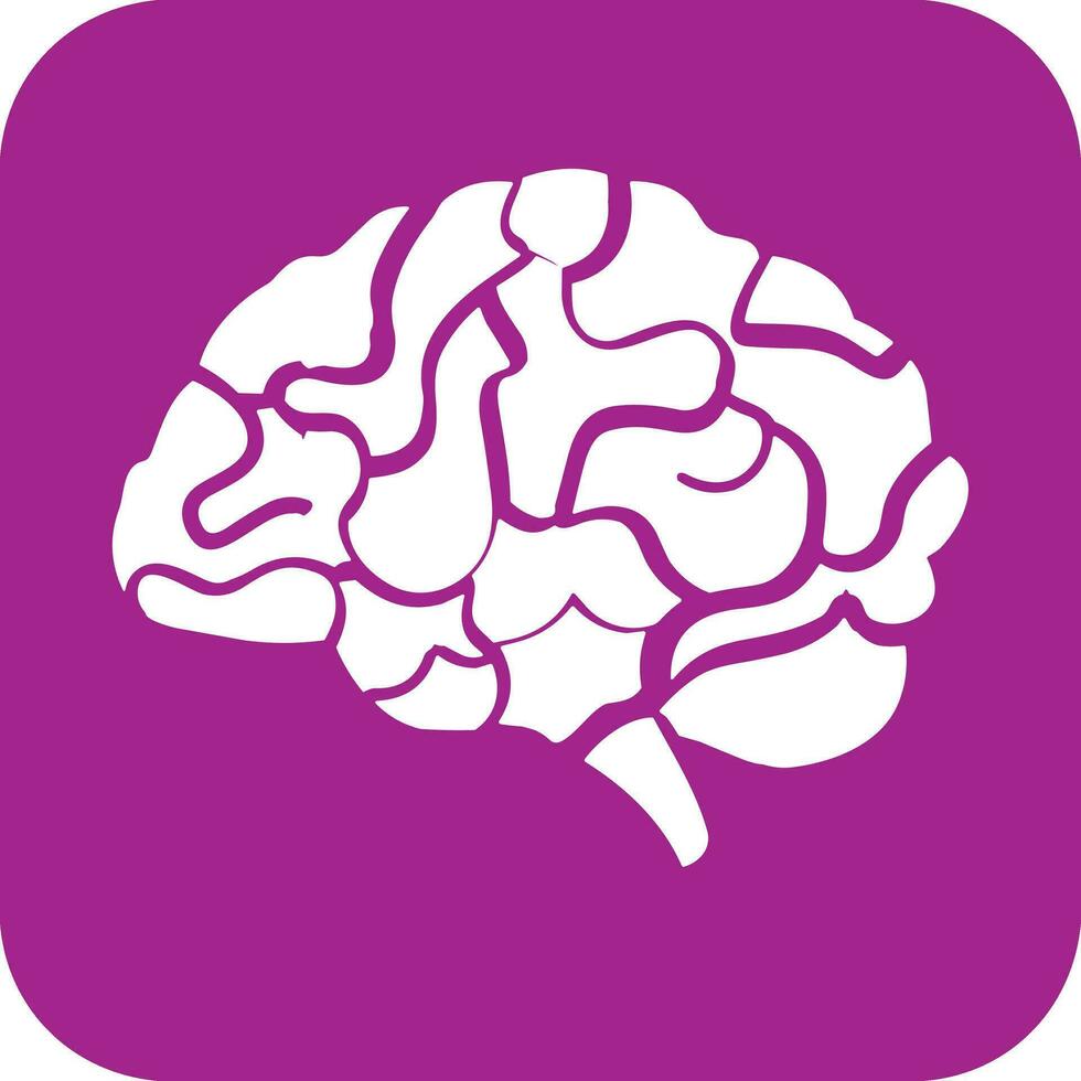 Brain idea symbol icon vector image. Illustration of the creative intelligence think design image. EPS 10