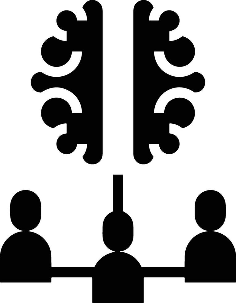 Brain idea symbol icon vector image. Illustration of the creative intelligence think design image. EPS 10