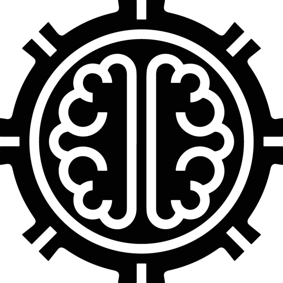 Brain idea symbol icon vector image. Illustration of the creative intelligence think design image. EPS 10