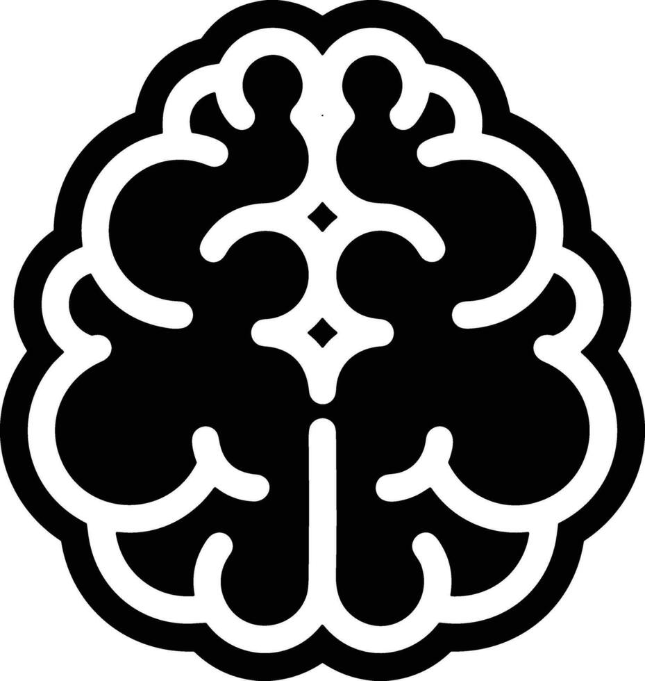 Brain idea symbol icon vector image. Illustration of the creative intelligence think design image. EPS 10
