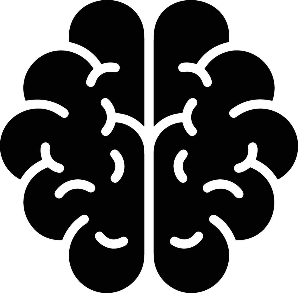 Brain idea symbol icon vector image. Illustration of the creative intelligence think design image. EPS 10
