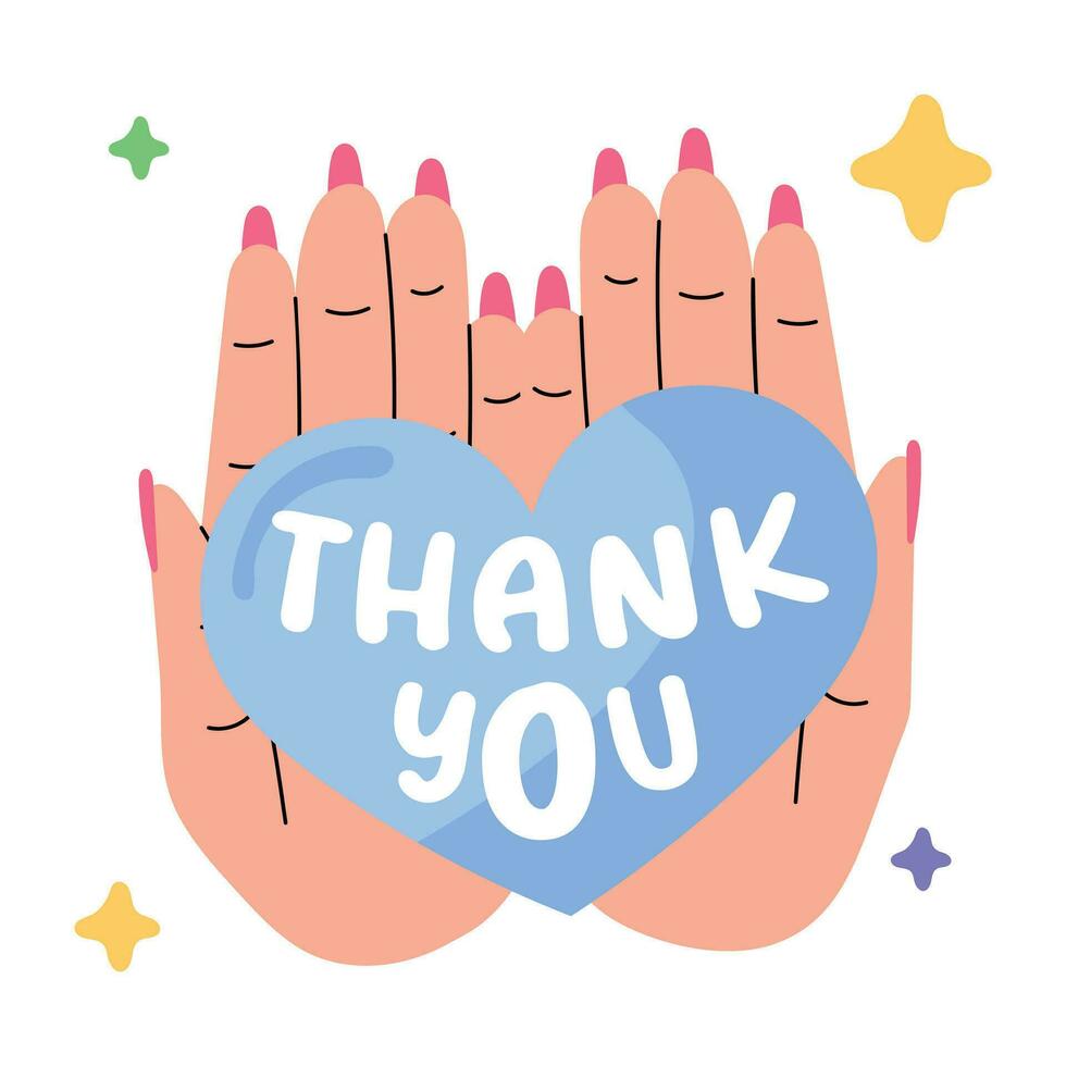 Trendy Feeling Gratitude vector