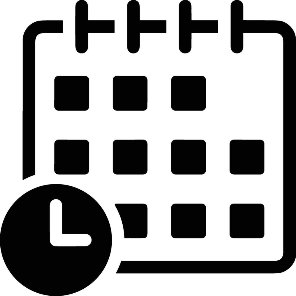 calendario calendario icono símbolo imagen vector. ilustración de el moderno cita recordatorio agenda símbolo gráfico diseño imagen. eps 10 vector