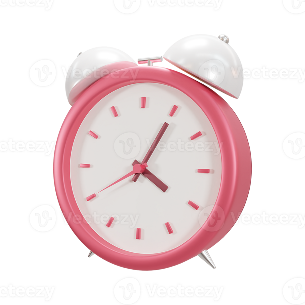 alarma reloj 3d representación icono png