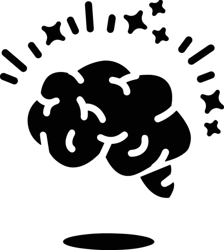 Brain idea symbol icon vector image. Illustration of the creative intelligence think design image. EPS 10