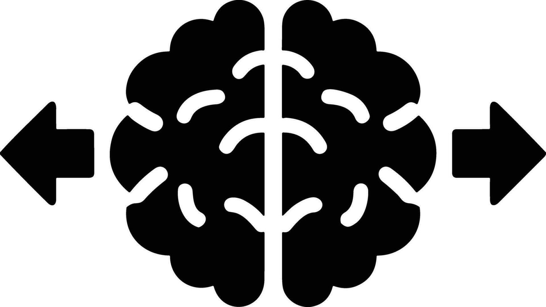 Brain idea symbol icon vector image. Illustration of the creative intelligence think design image. EPS 10