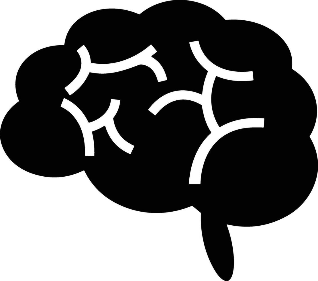 Brain idea symbol icon vector image. Illustration of the creative intelligence think design image. EPS 10