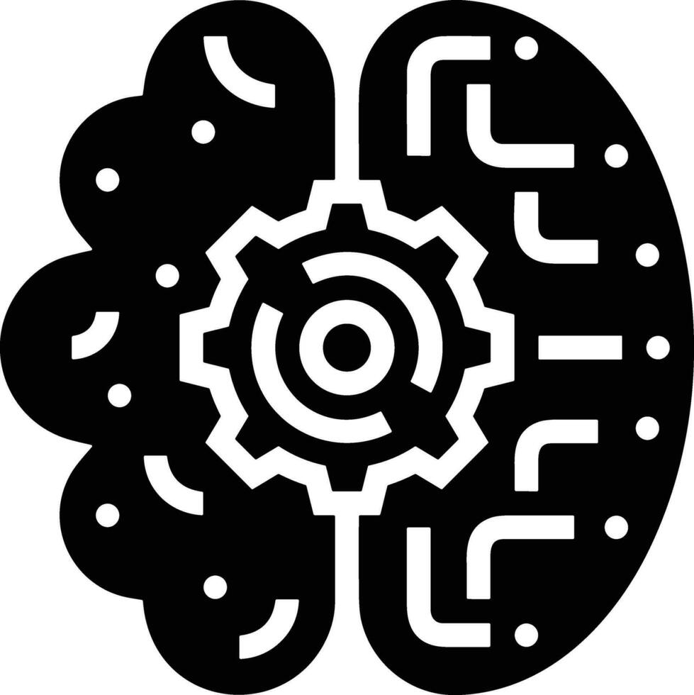 Brain idea symbol icon vector image. Illustration of the creative intelligence think design image. EPS 10