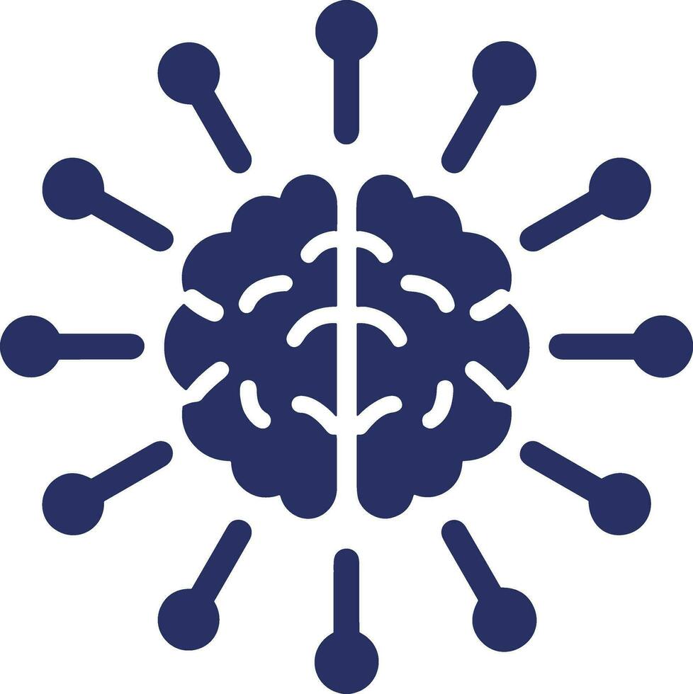 Brain idea symbol icon vector image. Illustration of the creative intelligence think design image. EPS 10