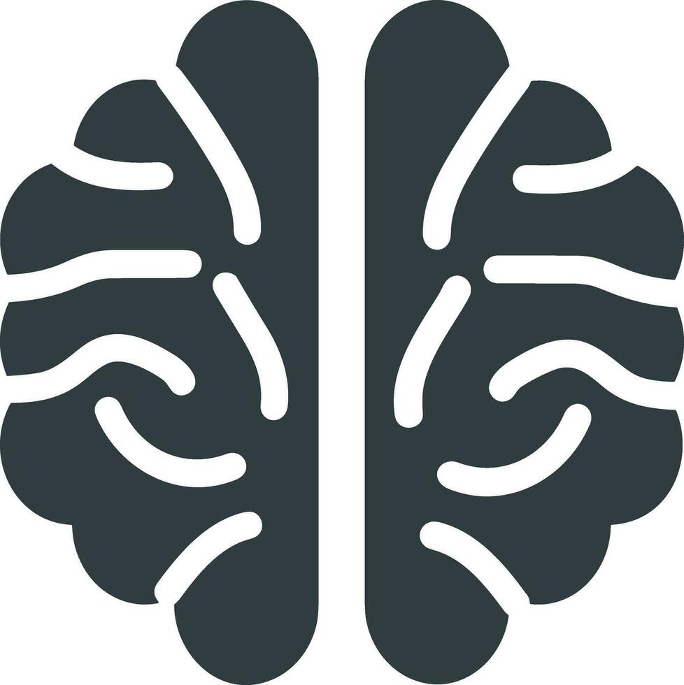 Brain idea symbol icon vector image. Illustration of the creative intelligence think design image. EPS 10