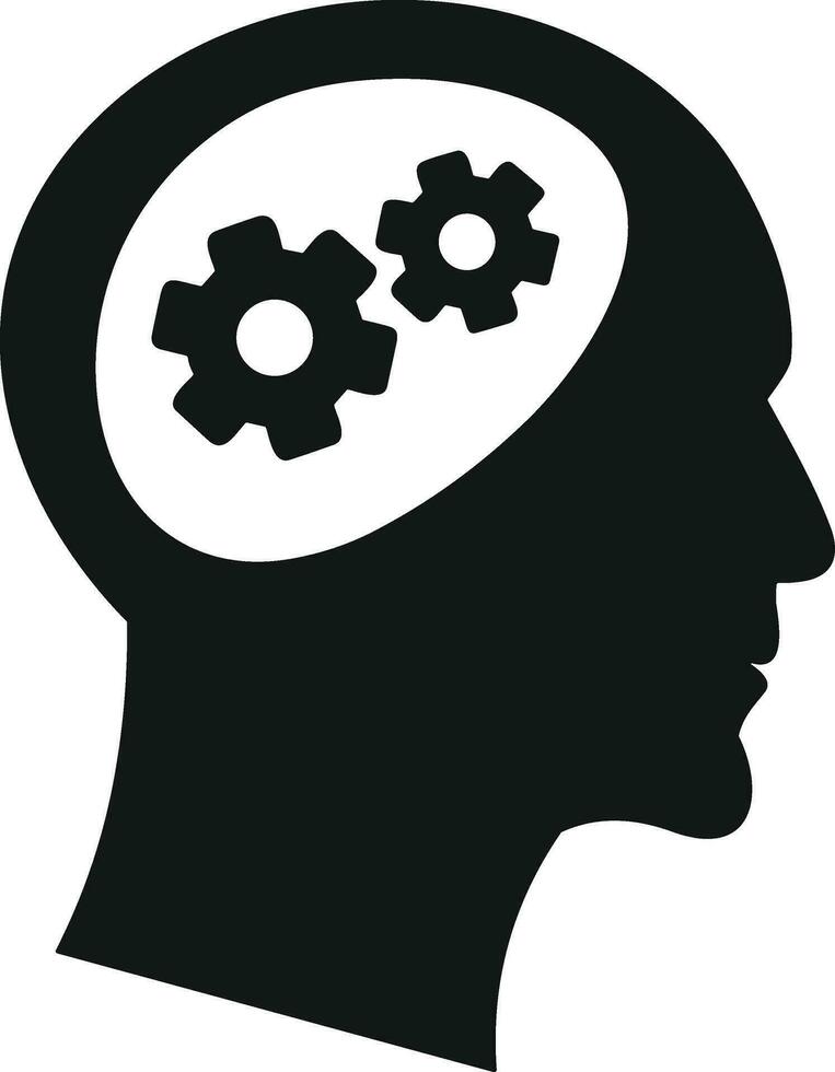 Brain idea symbol icon vector image. Illustration of the creative intelligence think design image. EPS 10
