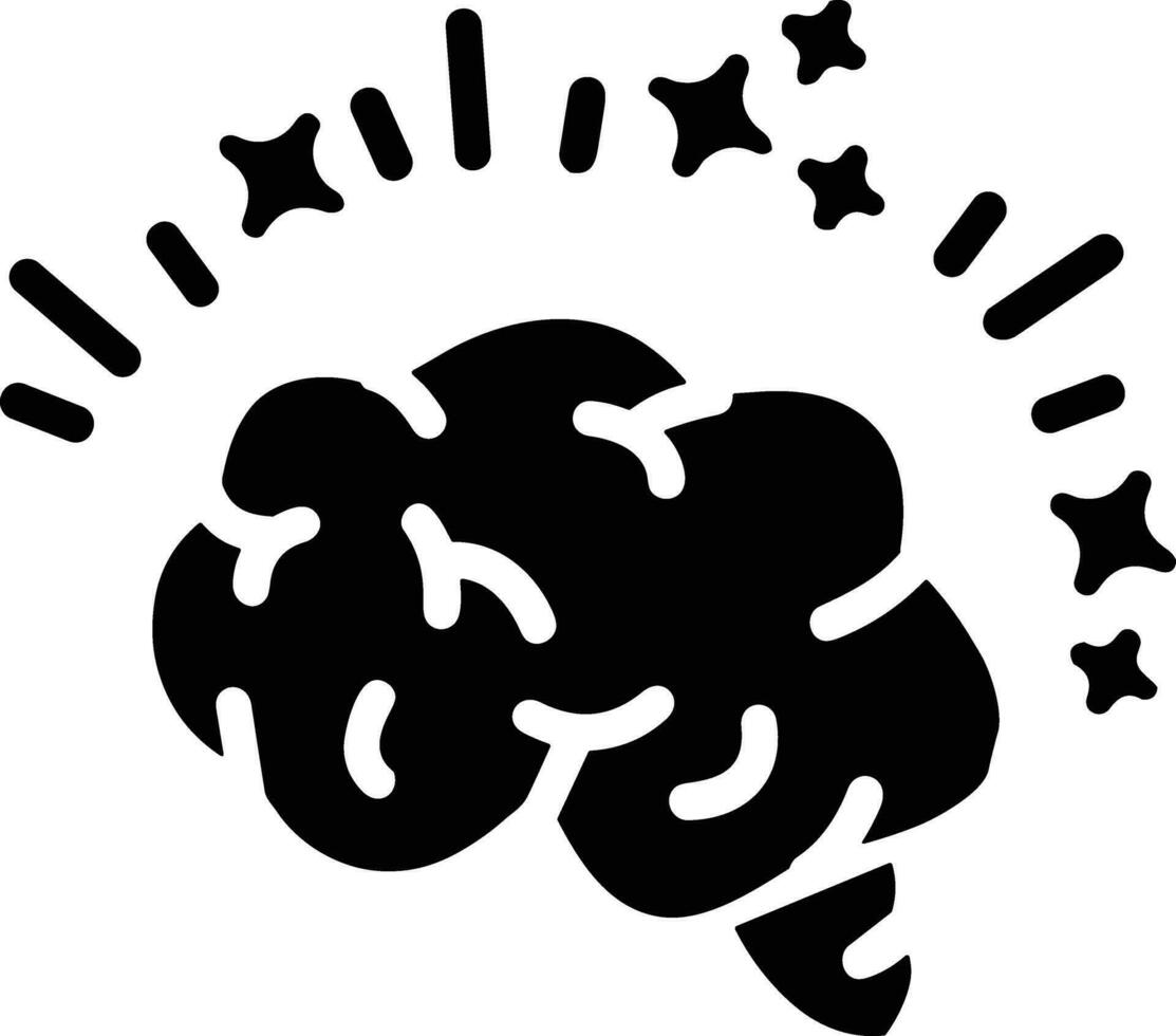 Brain idea symbol icon vector image. Illustration of the creative intelligence think design image. EPS 10