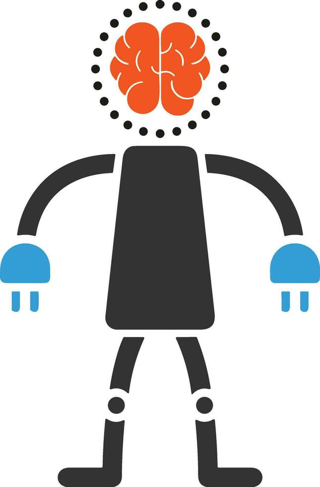 Brain idea symbol icon vector image. Illustration of the creative intelligence think design image. EPS 10