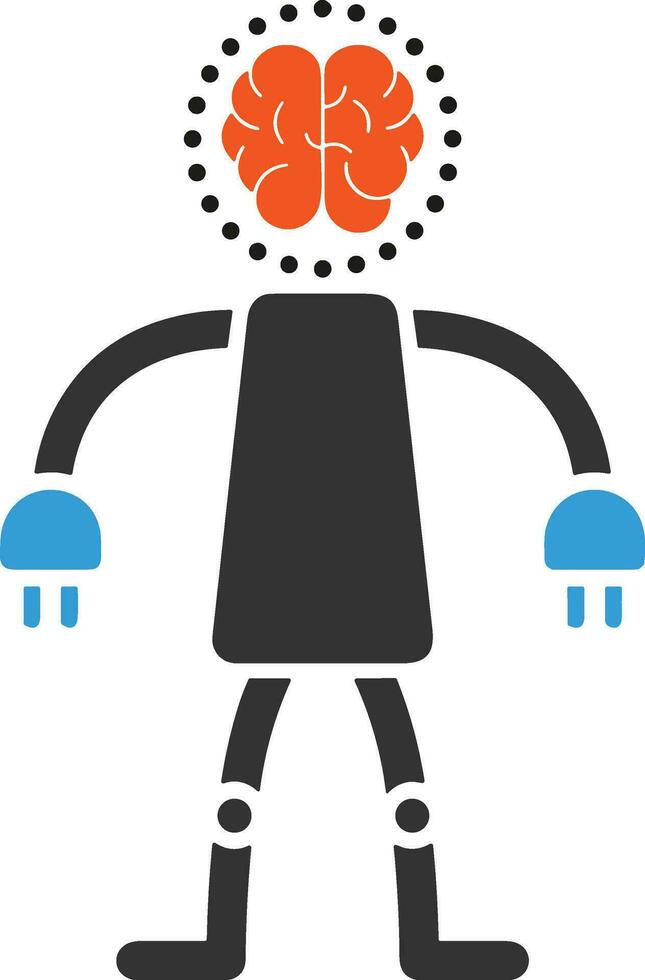 Brain idea symbol icon vector image. Illustration of the creative intelligence think design image. EPS 10