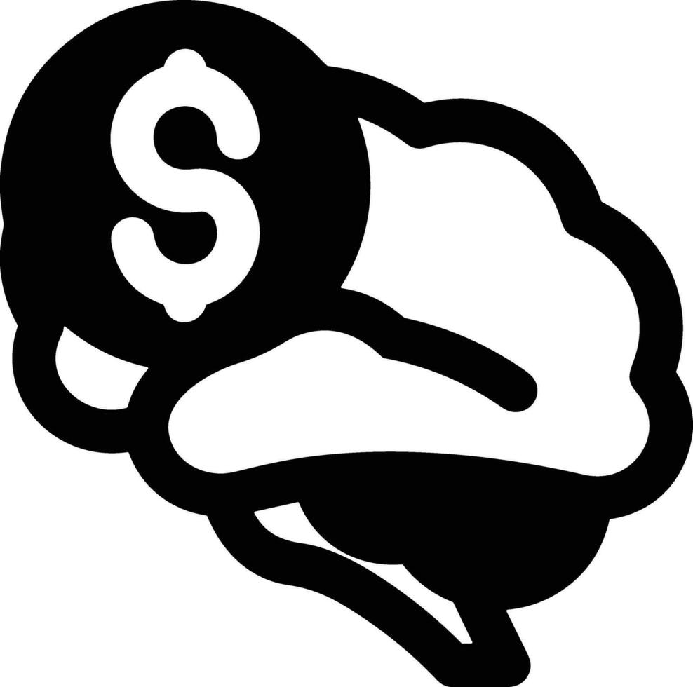 Brain idea symbol icon vector image. Illustration of the creative intelligence think design image. EPS 10