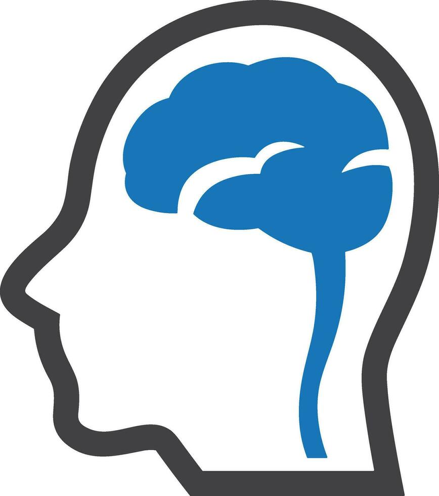 Brain idea symbol icon vector image. Illustration of the creative intelligence think design image