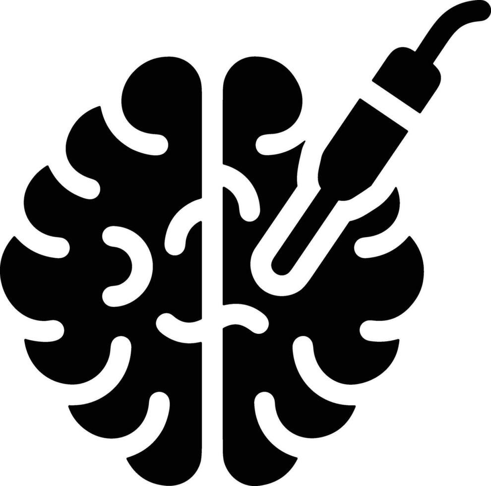 Brain idea symbol icon vector image. Illustration of the creative intelligence think design image