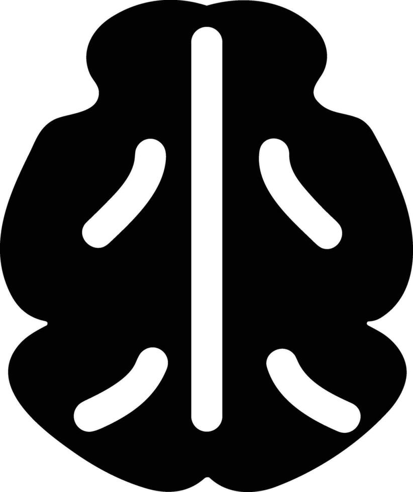 Brain idea symbol icon vector image. Illustration of the creative intelligence think design image