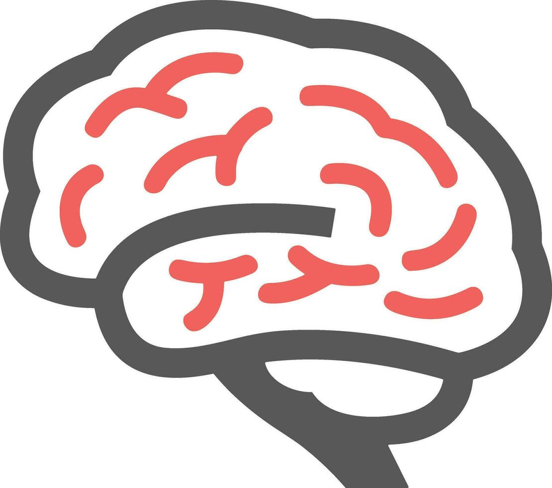 Brain idea symbol icon vector image. Illustration of the creative intelligence think design image